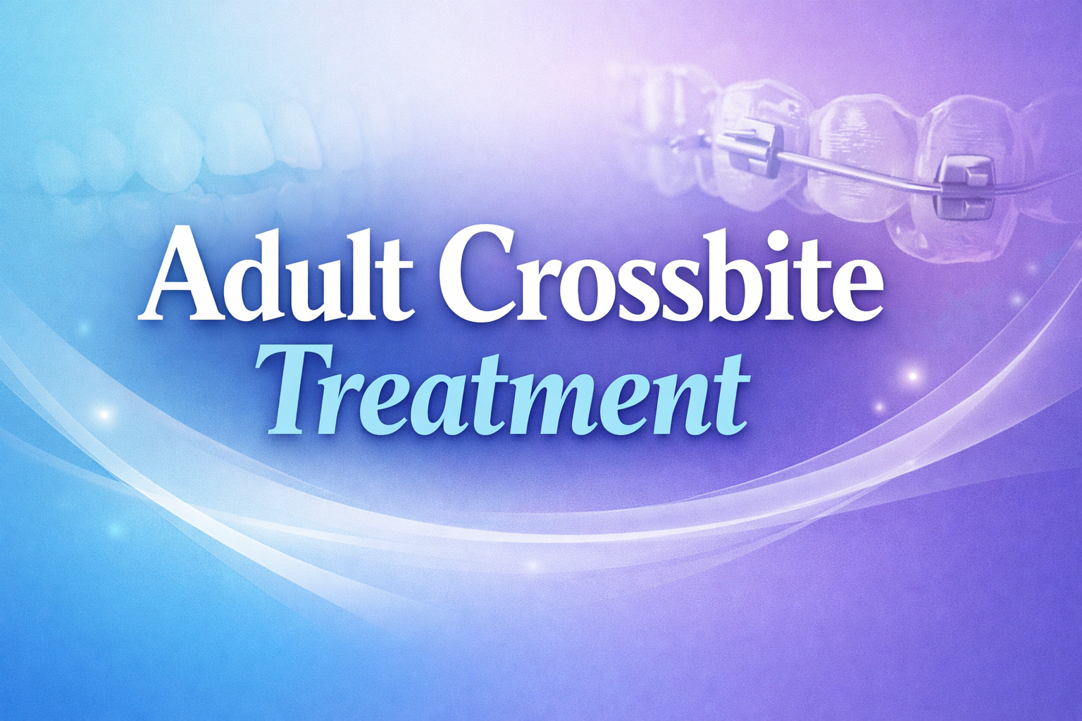 Unilateral crossbite treatment in adults